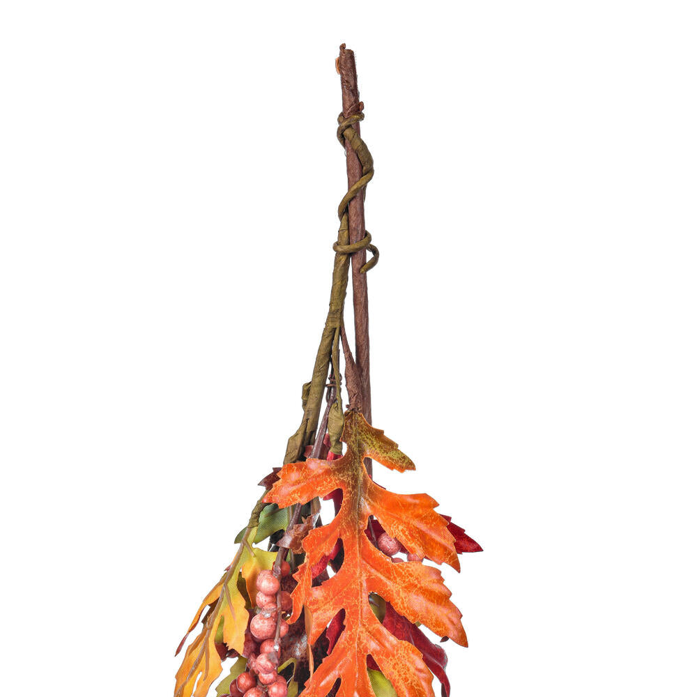 Vickerman 5' Artificial Oak Leaf Acorn Berry Garland. - Cheap-Us