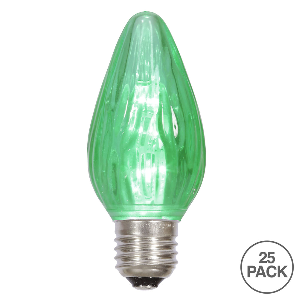 Vickerman F15 Green Plastic LED Flame Replacement Bulb package of 25 - Cheap-Us