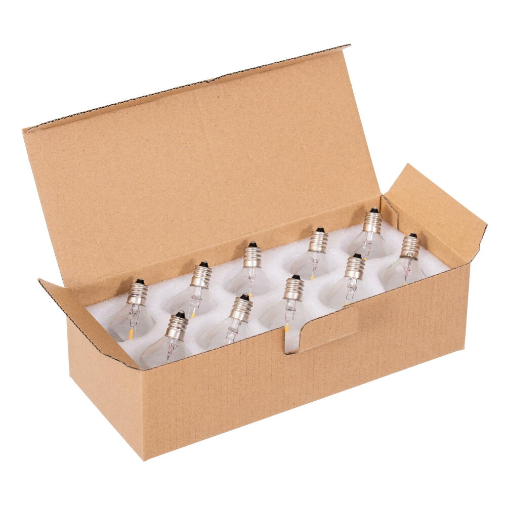 Vickerman G40 LED Warm White E12 Clear Plastic Filament Bulb 25/Pack. - Cheap-Us