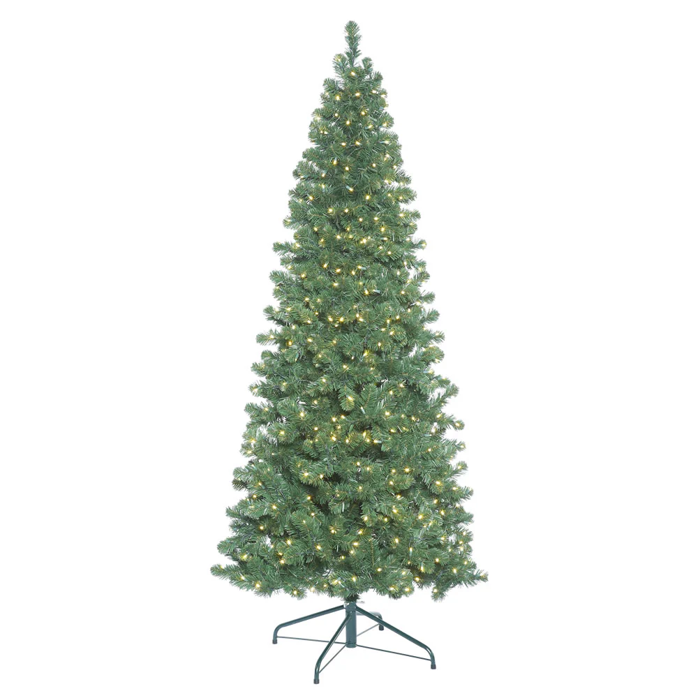 Vickerman 7.5' Oregon Fir Slim Artificial Christmas Tree Warm White LED Lights - Cheap-Us