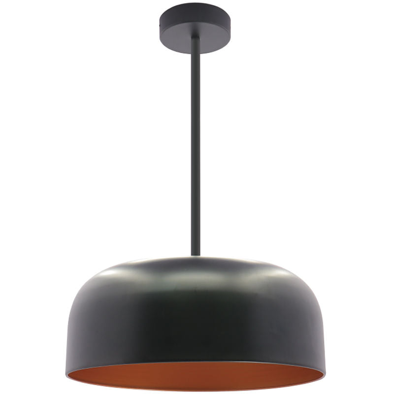 Westgate 24In Integrated LED Pan Pendant 6Ft Adj. Rod Down 40W 2800 Lumens C90 5Cct Bk/Gld, Residential Lighting, 40W, 2800 Lumens, 27K/30K/35K/40K/50K, Black Finish, TRIAC Dimming - Cheap-Us