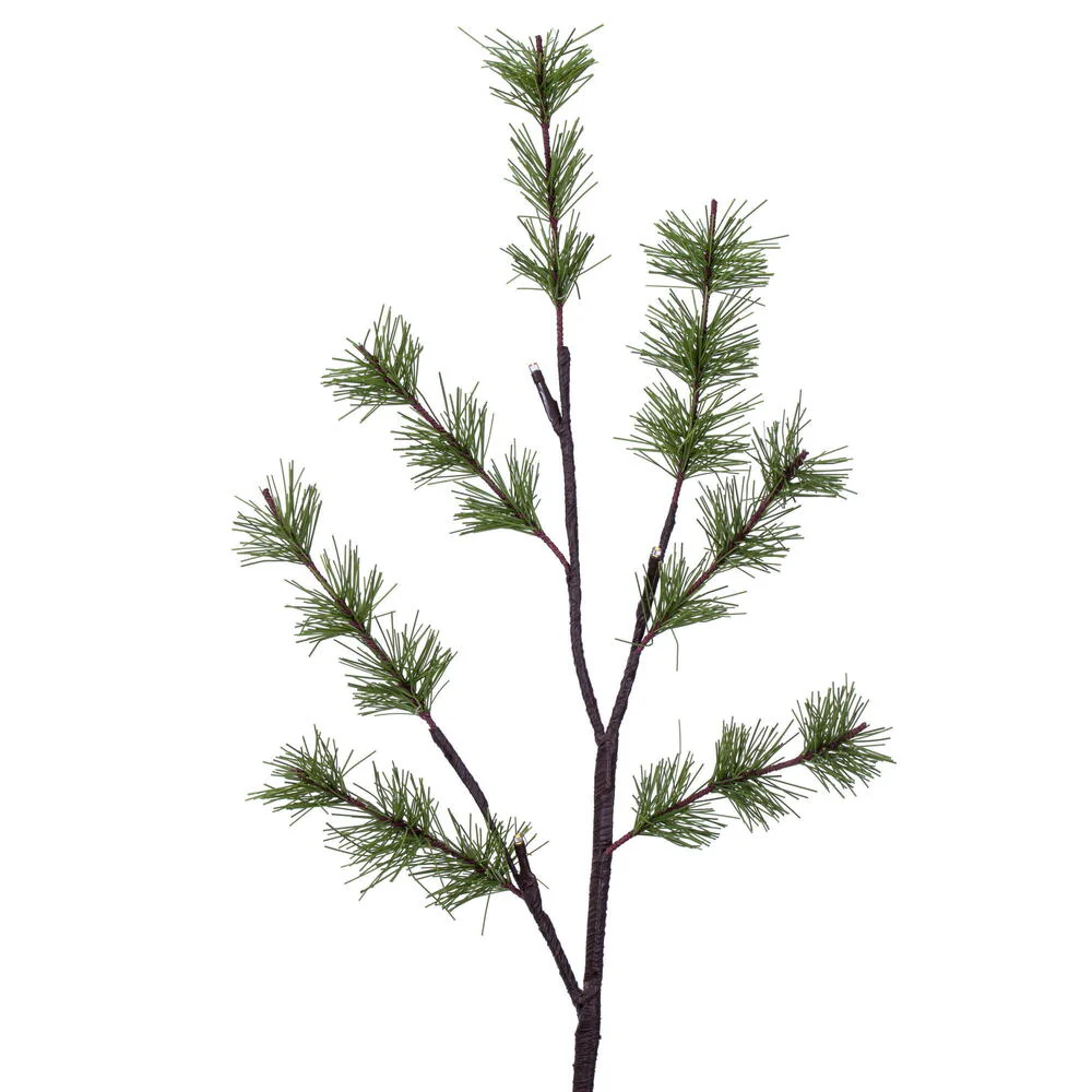 Vickerman 3' Green Mini Pine Twig Tree Warm White 3mm Wide Angle LED lights. - Cheap-Us