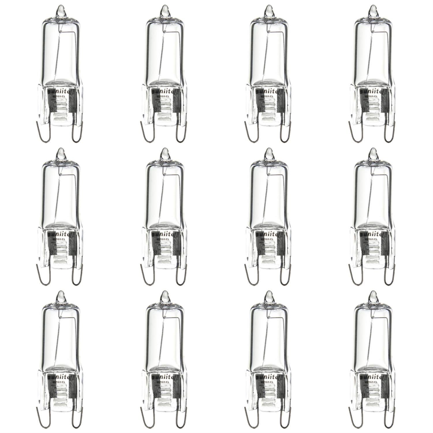 Sunlite 25 Watt, Single Ended T3.5, G9 Bi-Pin Base, Clear - Cheap-Us
