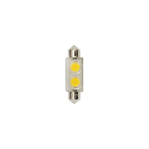 Bulbrite LED/FEST/24 0.8 Watt LED T3 Capsule Bulb, Festoon Base, 24 Volt, 3 Watt Equivalent, Clear - Cheap-Us
