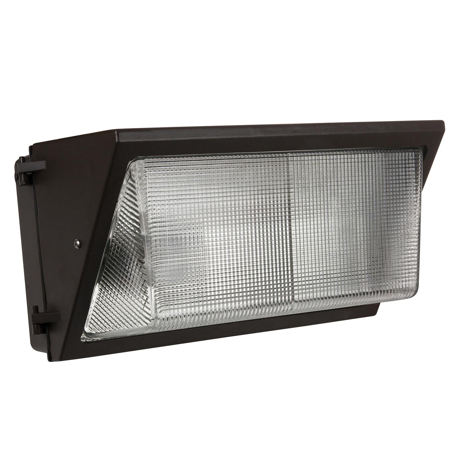 Sunlite 250 Watt Pulse Start Metal Halide Large Wall Pack Fixture, Bronze Powder Finish, Clear Borosilicate Glass - Cheap-Us