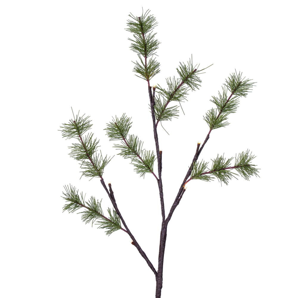 Vickerman 4' Green Mini Pine Twig Tree Warm White 3mm Wide Angle LED lights. - Cheap-Us