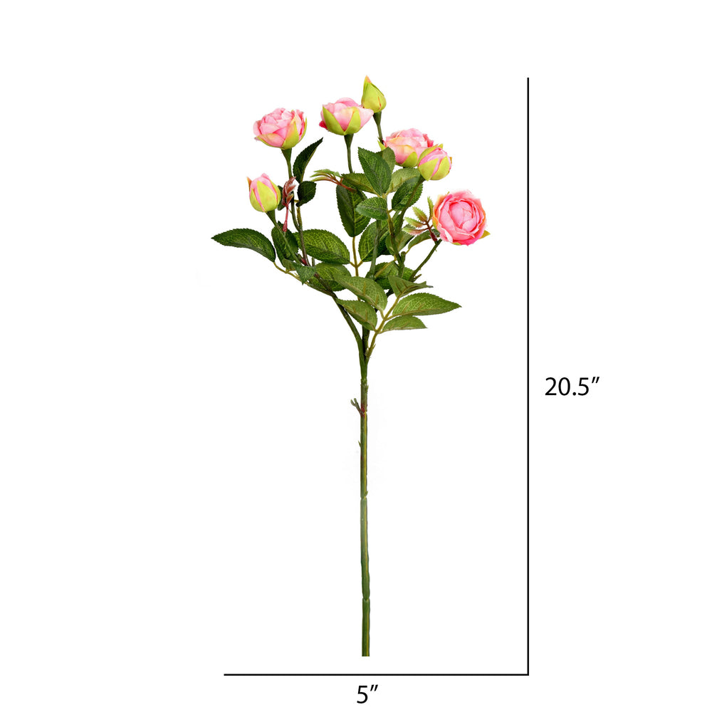Vickerman 20.5'' Artificial Tea Rose Spray. Includes 3 sprays per pack. - Cheap-Us