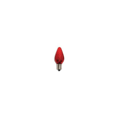 Bulbrite LED/C7R-25PK 0.35 Watt LED C7 Christmas Light Replacement Bulbs, Candelabra Base, Red, 25-Pack - Cheap-Us