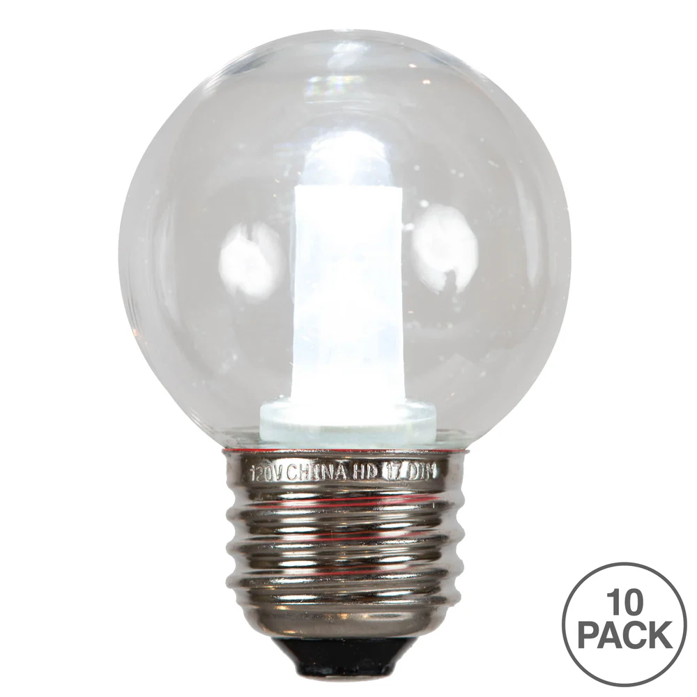 Vickerman G50 PURE WHITE SMD Tube LED Bulb 10/Bag - Cheap-Us