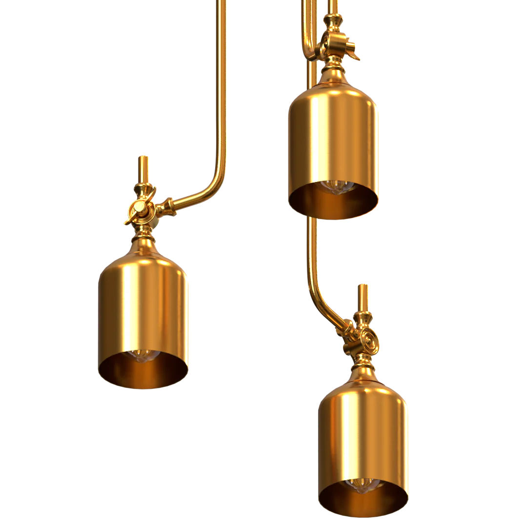 Santo Three Light Industrial Cluster Pendant Fixture - Cheap-Us