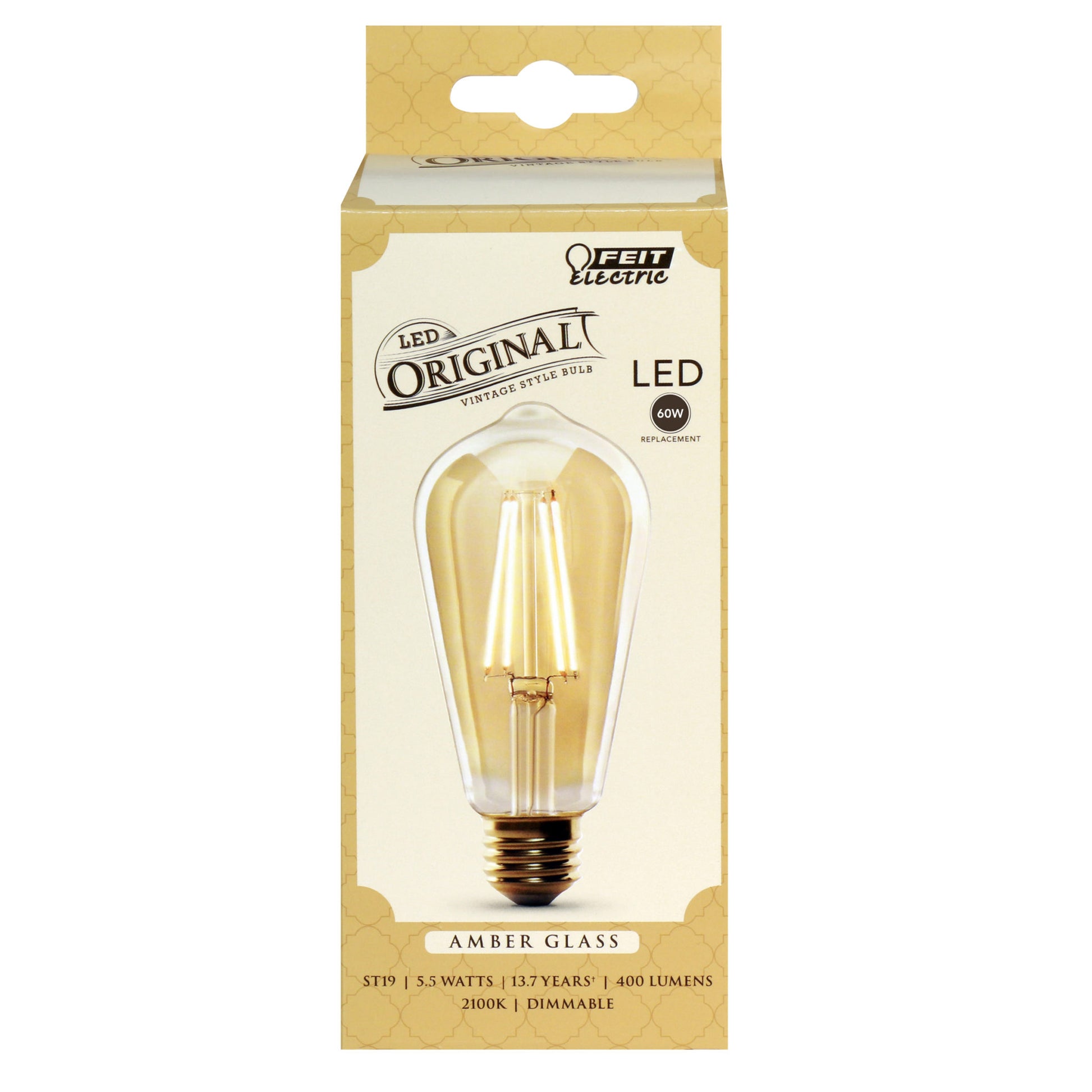 60-Watt Equivalent ST19 Vintage Amber Glass Filament LED - Cheap-Us