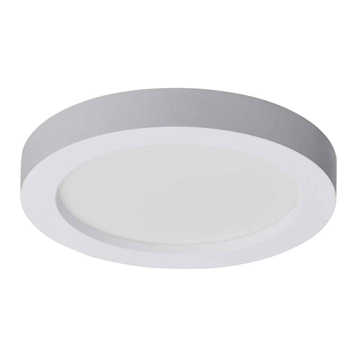 Satco Nuvo 5-9 Inch LED Flush Mount Fixture Disk Light/Surface Flush Mount Round 11W-19W 3000K White Finish - Cheap-Us