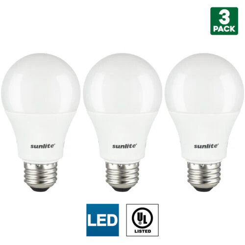 Sunlite 80939-SU LED A19 Light Bulbs, 14 Watts (100W Equivalent), 1500 Lumens, Medium Base (E26), Non-Dimmable, UL Listed, 65K - Daylight Pack of 12 - Cheap-Us