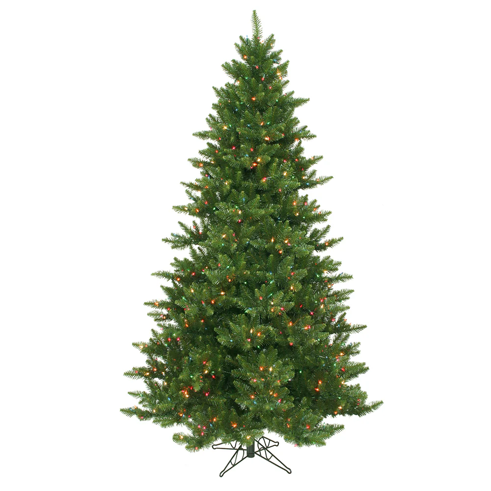 Vickerman 7.5' Camdon Fir Artificial Christmas Tree Multi-Colored Dura-lit Lights - Cheap-Us