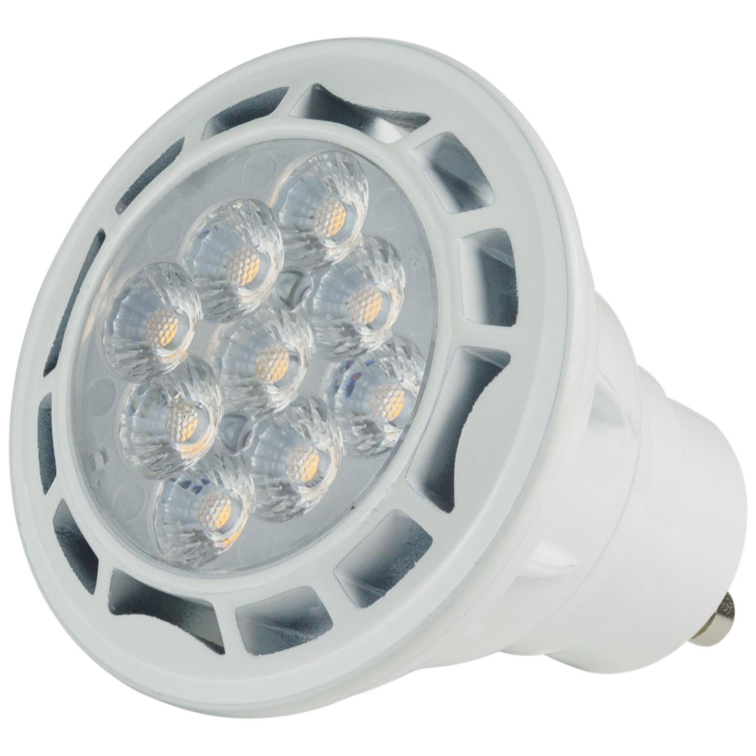 Sunlite LED PAR16 Reflector 6.5W (50W Equivalent) Light Bulb (GU10) Base, White - Cheap-Us