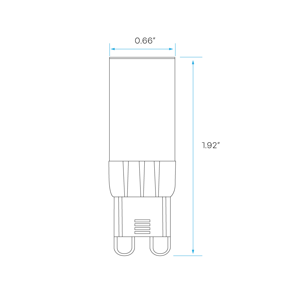 Luxrte LED G9  Light Bulb, 5W, 500 Lumens, 3000K - Soft White, Clear Finish, 80 CRI, Dimmable, Pack of 7 (LR24671) - Cheap-Us