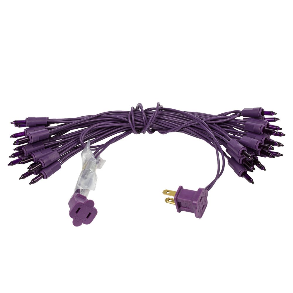 Vickerman 35 Purple Dura-lit Mini Light on Purple Wire, 26' Christmas Light Strand- 2 Pack - Cheap-Us