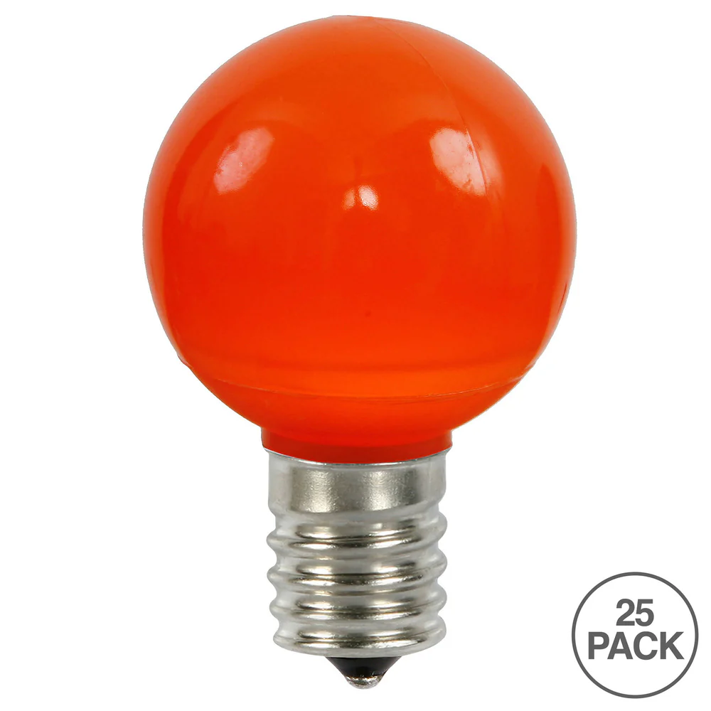 Vickerman G50 Orange Ceramic LED Replacement Bulb package of 25 - Cheap-Us