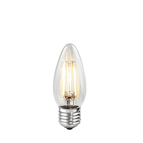 Bulbrite LED4B11/27K/FIL 4-Watt LED Filament B11 Chandelier Bulb, 40W Equivalent, Medium Base, Warm White - Cheap-Us