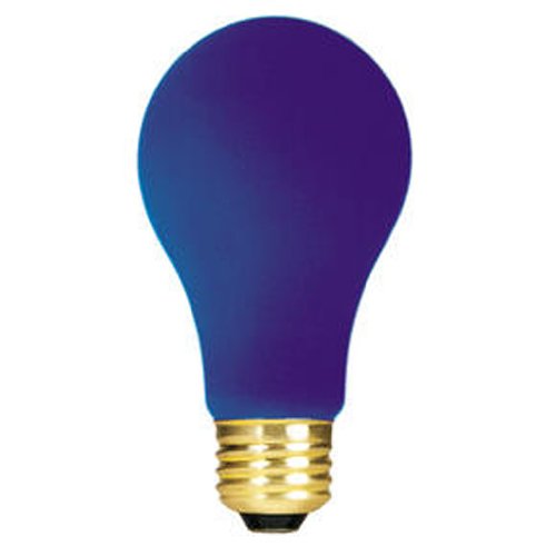 Bulbrite 40A/CB 40 Watt Incandescent A19 Party Bulb, Medium Base, Ceramic Blue - Cheap-Us