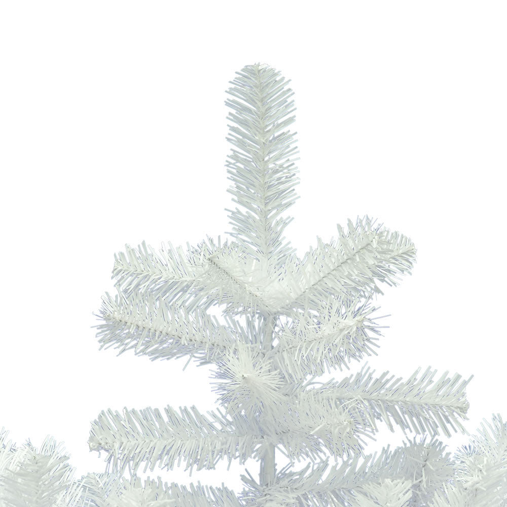 Vickerman 7.5' Crystal White Pine Slim Artificial Christmas Tree Unlit - Cheap-Us