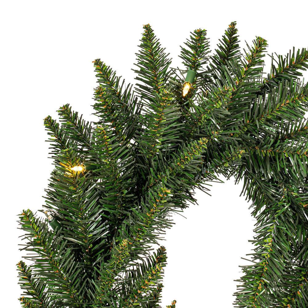 Vickerman 9' Camdon Fir Artificial Christmas Garland Warm White LED Mini Lights - Cheap-Us