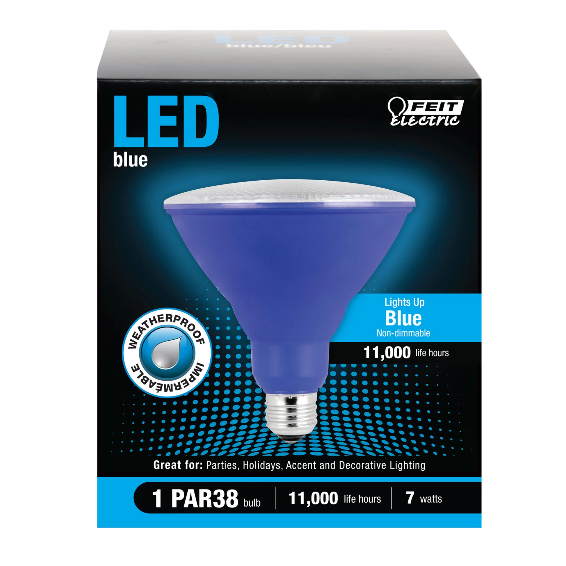 PAR38 Blue Holiday & Party LED (Boxed) - Cheap-Us