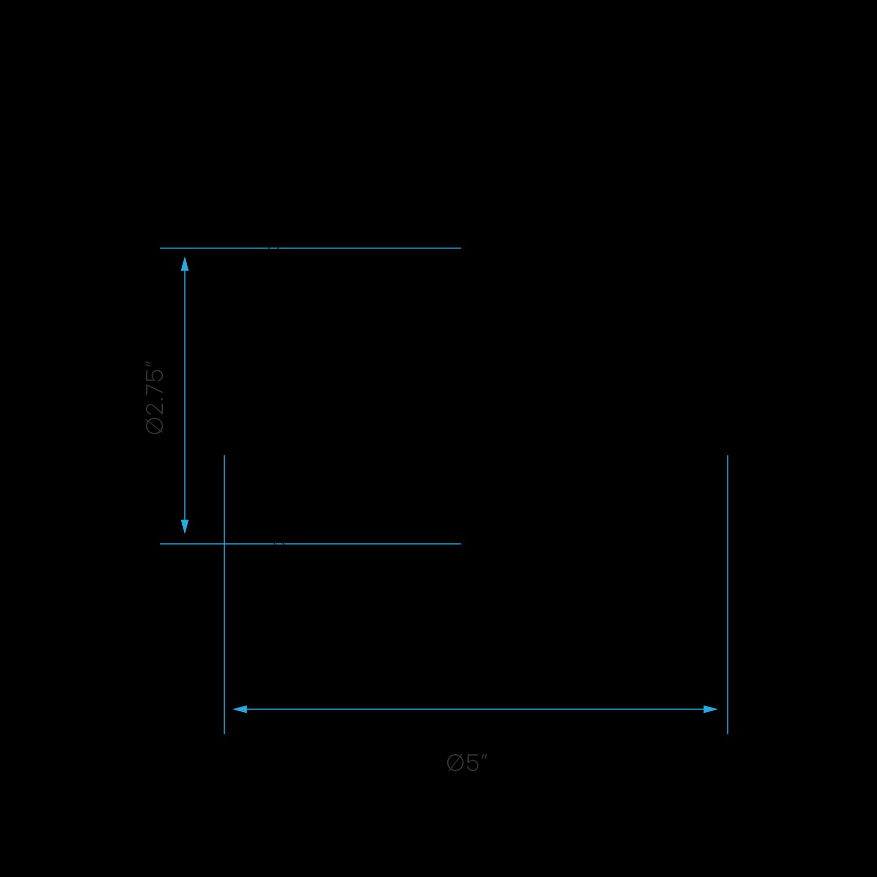 Luxrite 3-4 Inch Trim Replacement - Round Black (LR24983) - Cheap-Us