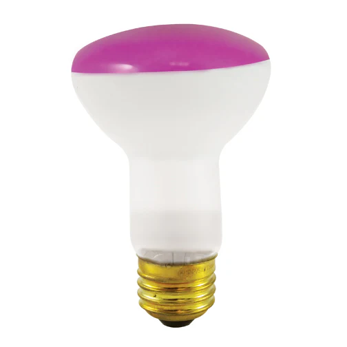 Bulbrite 50R20A 50 Watt Incandescent R20 Reflector, Medium Base, Pink - Cheap-Us