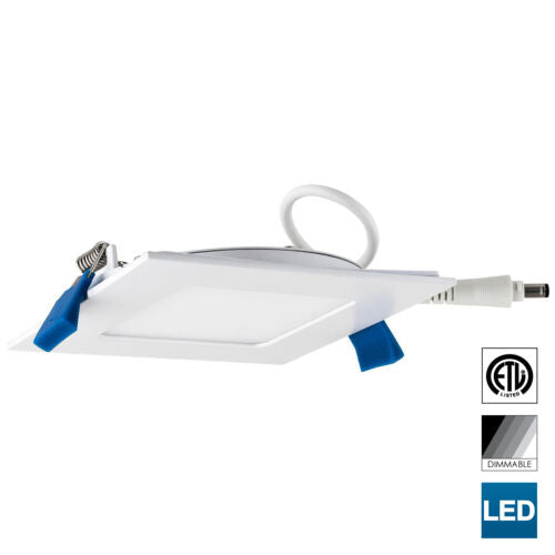 Sunlite 82075-SU LED Square Slim Downlight Retrofit Fixture, 4 Inch, 10 Watt, Dimmable, 650 Lumen, 1 Pack 30K- Warm White, Pack of 6 - Cheap-Us