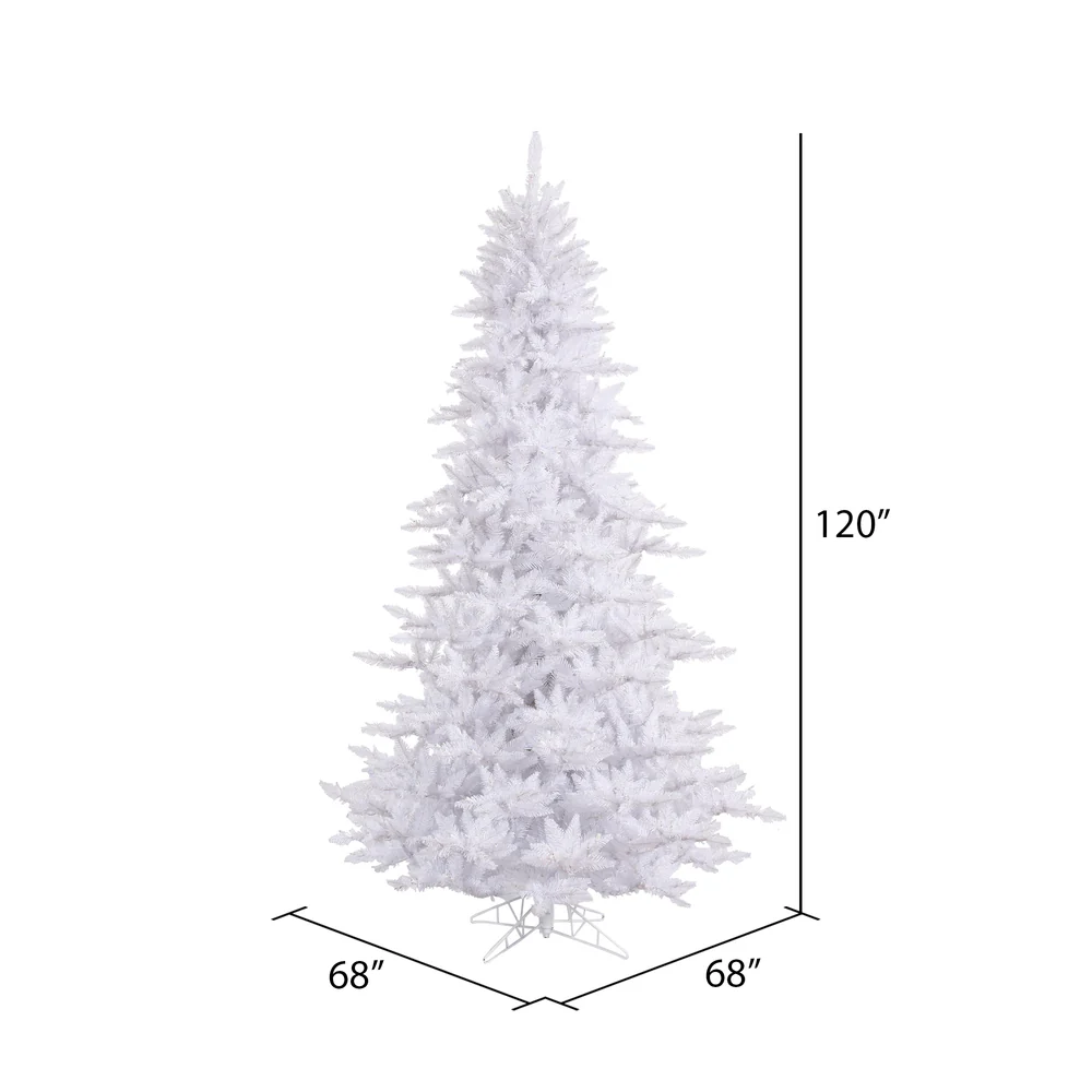 Vickerman 10' White Fir Artificial Christmas Tree Unlit - Cheap-Us
