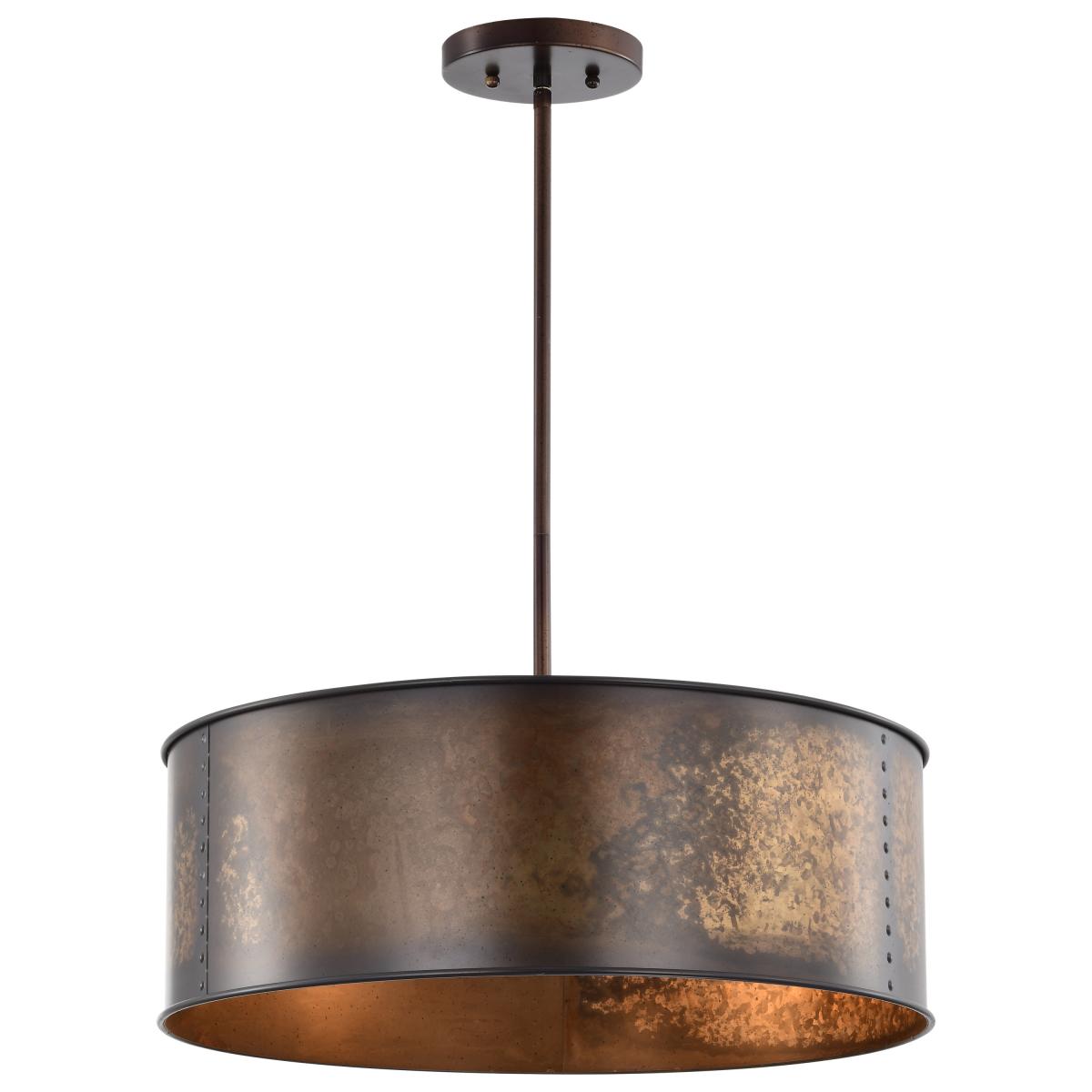 60-5894 KETTLE 4 LIGHT PENDANT Kettle - 4 Light Pendant - Weathered Brass Finish - Cheap-Us