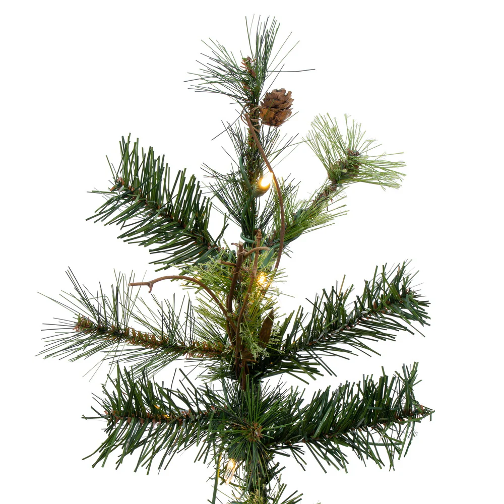 Vickerman 4.5' Mixed Country Pine Artificial Christmas Tree Warm White Dura-Lit® LED Lights - Cheap-Us