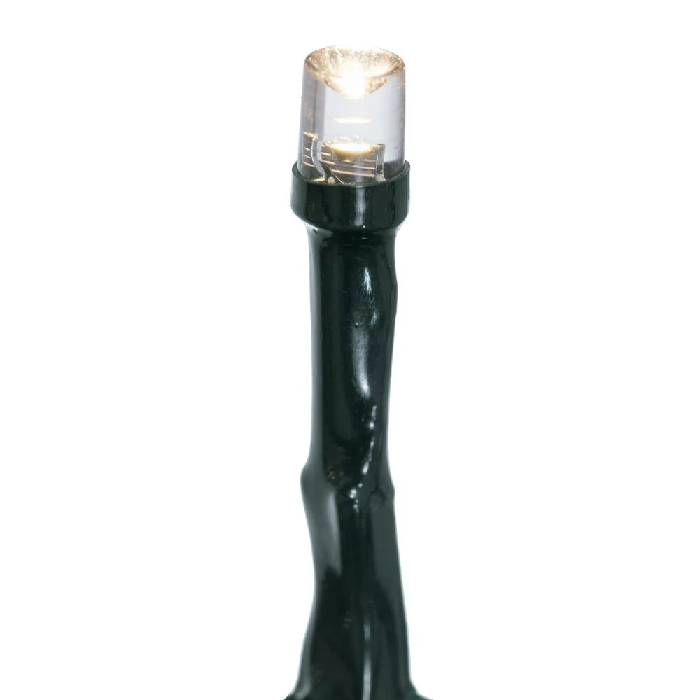 Vickerman 250Lt x 18' 8 Function Snake Light End Connecting Set with 5mm Wide Angle Warm White (2800-3000KR) LED Lights and Green Wire, Connect up to 4 Sets End to End. Includes an 8 Function Remote Control. Has a 9' Lead Wire Power Cord with ETL App - Cheap-Us