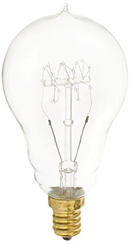 Bulbrite NOS25A15/LP/E12 25 Watt Nostalgic Incandescent Edison A15, Vintage Loop Filament, Candelabra Base, Antique Finish - Cheap-Us