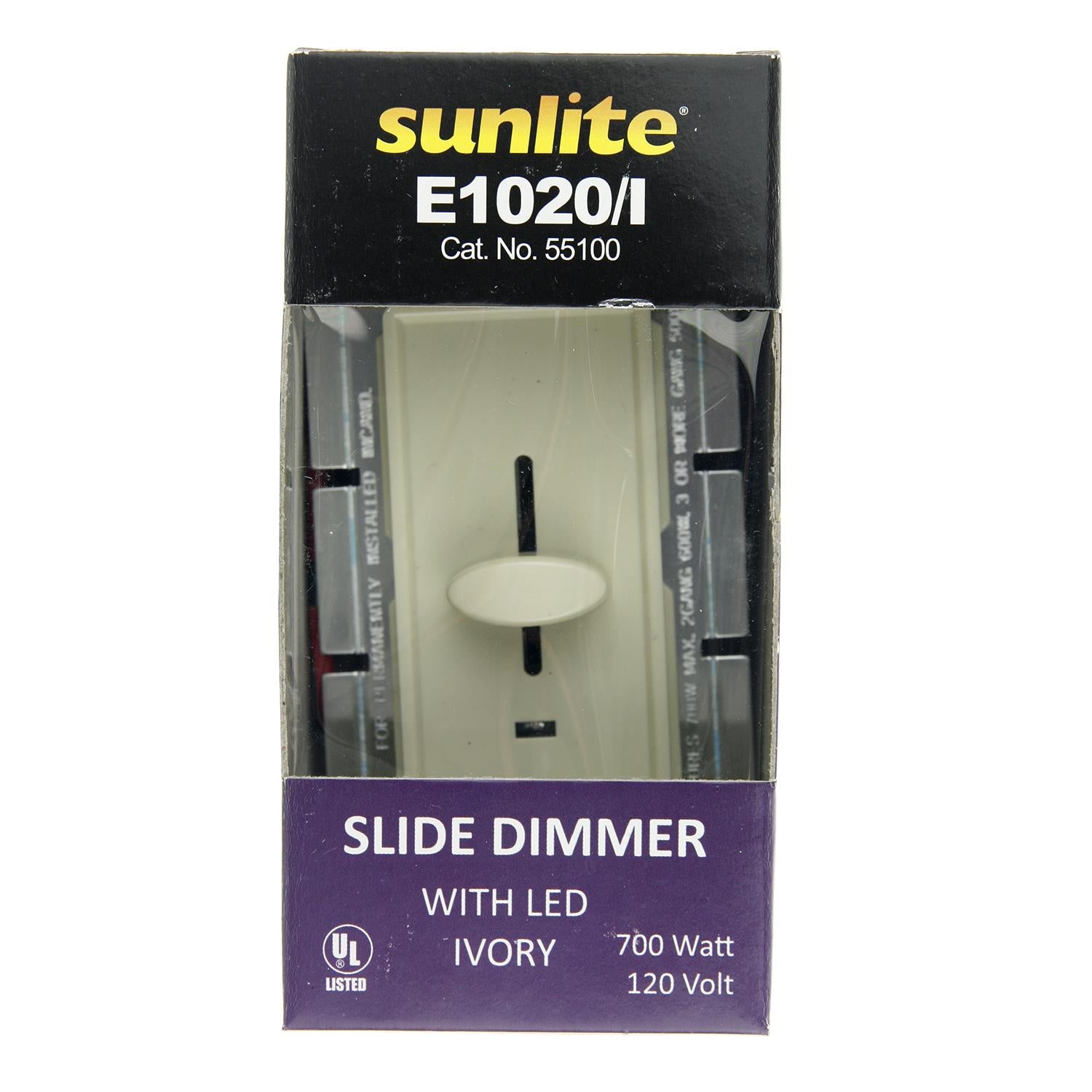 Sunlite E1020/I Slide Dimmer with LED, Ivory - Cheap-Us