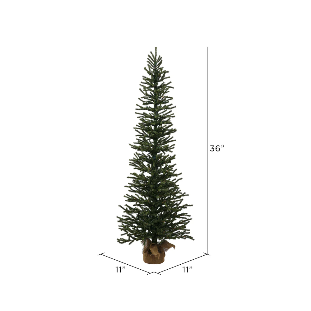 Vickerman 3' Mini Pine Artificial Christmas Tree Unlit - Cheap-Us