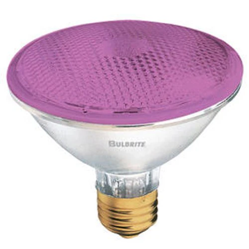 Bulbrite H75PAR30P 75 Watt Dimmable Colored Light Halogen PAR30, Medium Base, Pink - Cheap-Us