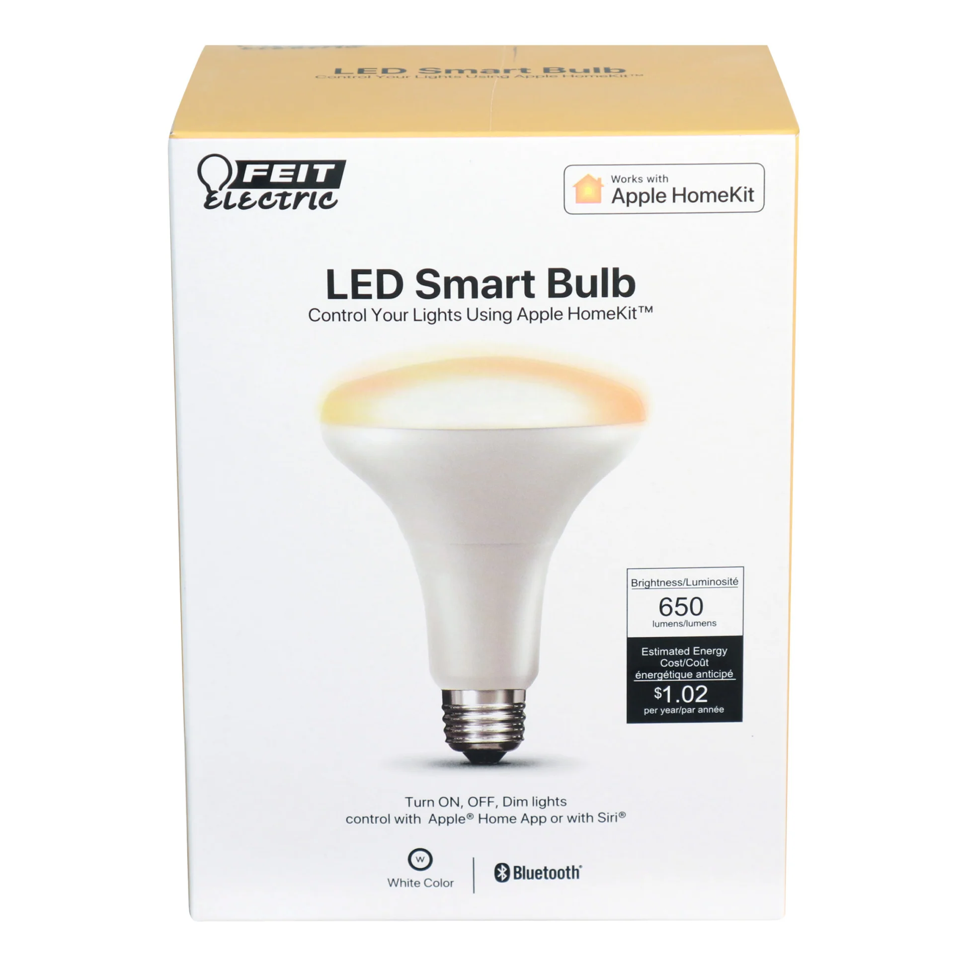 65 Watt Equivalent Soft White BR30 Apple HomeKit Smart Bulb - Cheap-Us