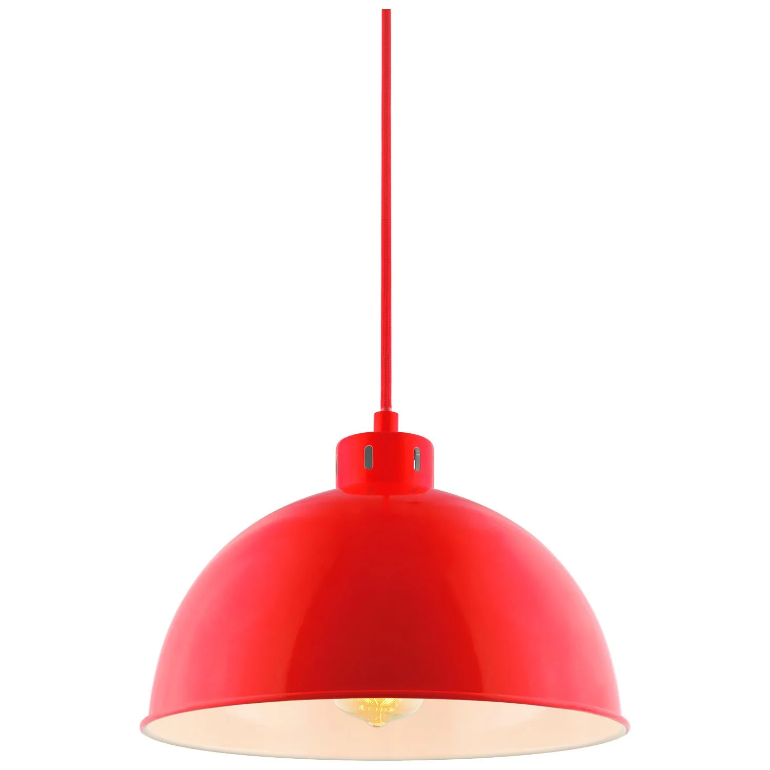 Sunlite CF/PD/S/R Red Sona Residential Ceiling Pendant Light Fixtures With Medium (E26) Base - Cheap-Us