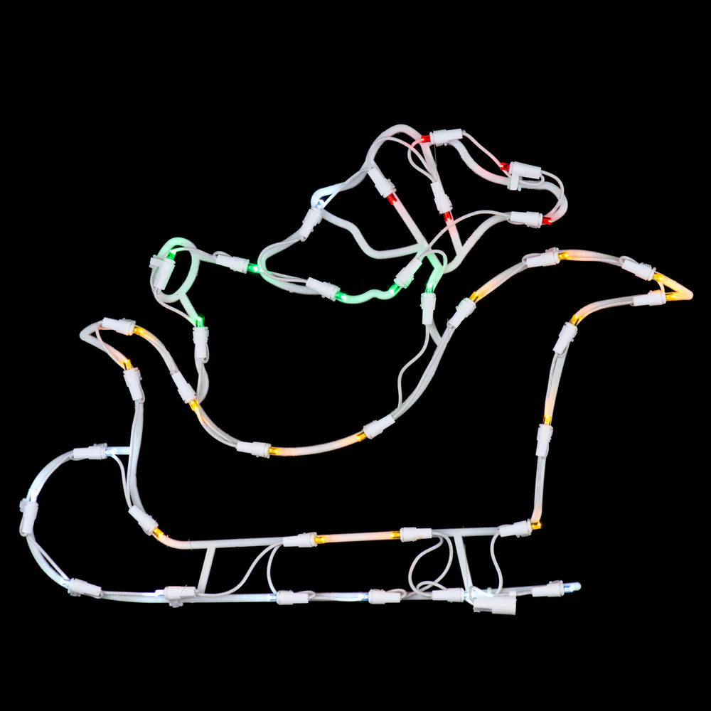 Vickerman 18 Santa Sleigh Wire Silhouette with 35 LED Lights.- 2 Pack - Cheap-Us