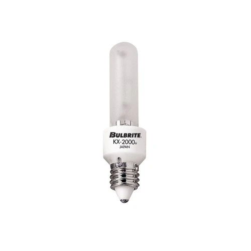 Bulbrite KX60FR/MC 60 Watt KX-2000 Dimmable Krypton/Xenon T3 Capsule Bulb, Mini-Candelabra Base, Frost - Cheap-Us