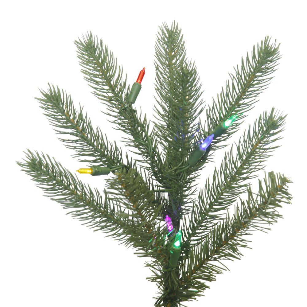 Vickerman 14' Colorado Spruce Slim Artificial Christmas Tree Multi-Colored LED Lights - Cheap-Us