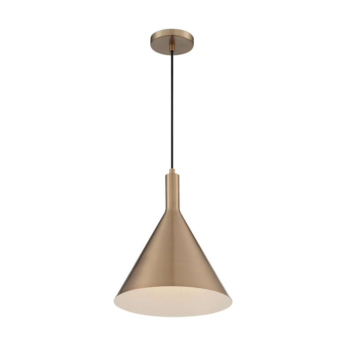 60-7118 LIGHTCAP 1LT LARGE PENDANT Lightcap - 1 Light Pendant with- Burnished Brass Finish - Cheap-Us