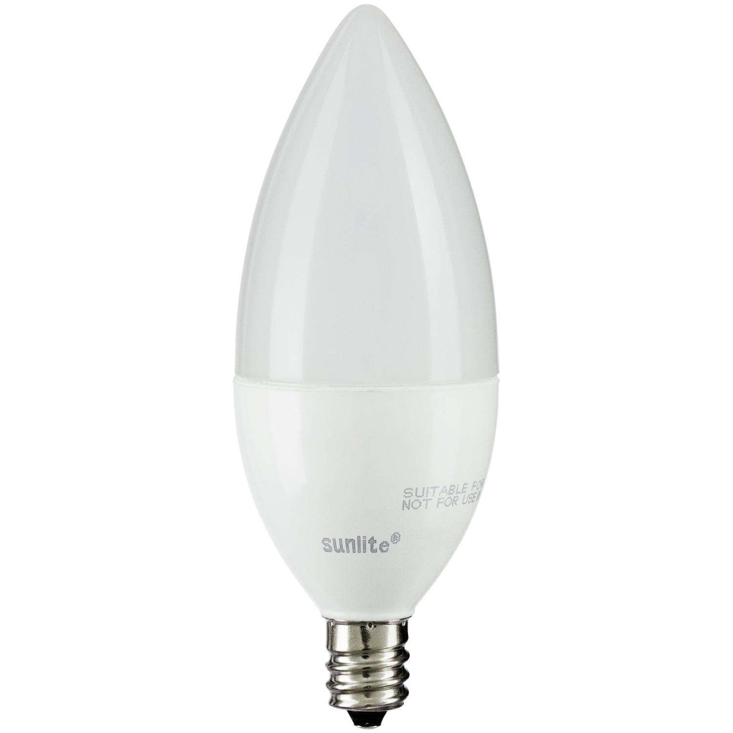 Sunlite 80786 LED B11 Frosted Torpedo Tip Chandelier Light Bulb, 7 Watts (60W Equivalent) 500 Lumens, Candelabra E12 Base, Dimmable Energy Star and ETL Certified, 3000K Warm White, 6 Count - Cheap-Us