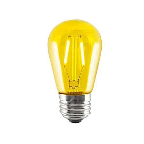 Bulbrite LED2S14/YLW/FIL 2-Watt LED S14 Sign Bulb, 10W Equivalent, Medium Base, Yellow - Cheap-Us