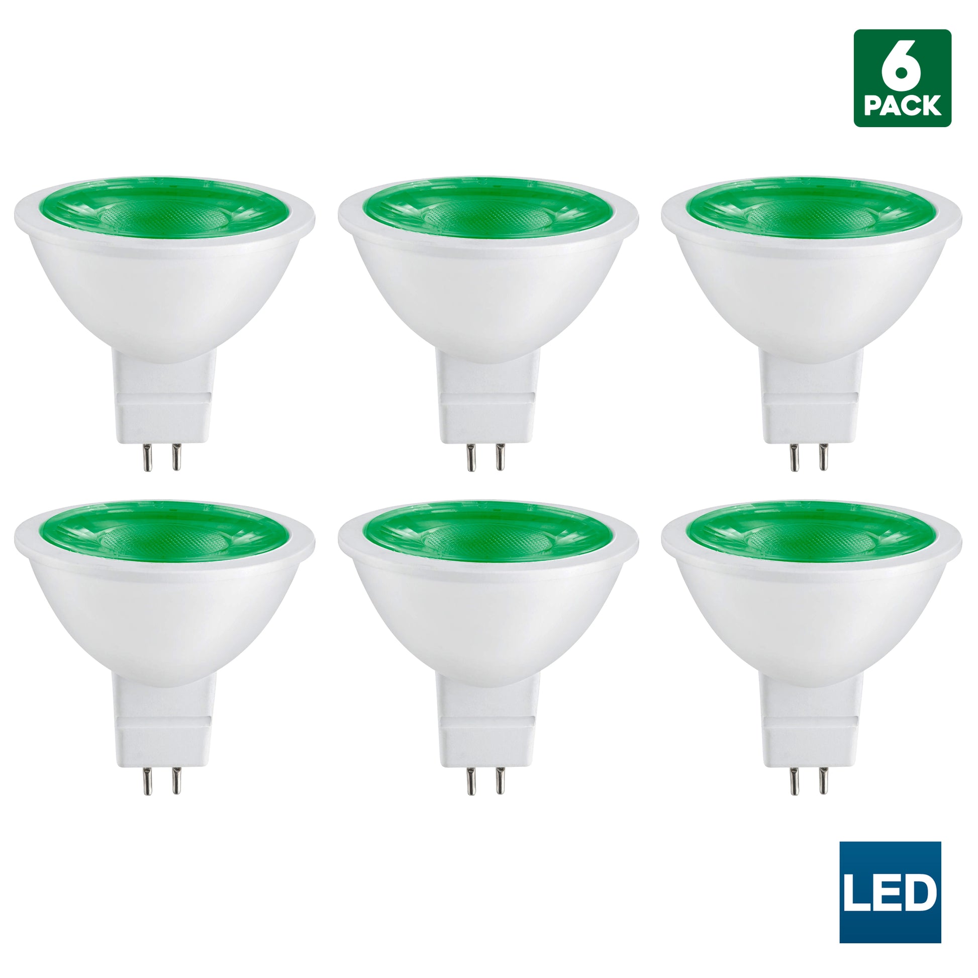 Sunlite MR16 Green LED Bulb, 12 Volt, 3 Watt, 90 Lumens, GU5.3 Base, 30,000 Hour Long Life, 25W Equivalent, Energy Saving, Cool Touch - Cheap-Us