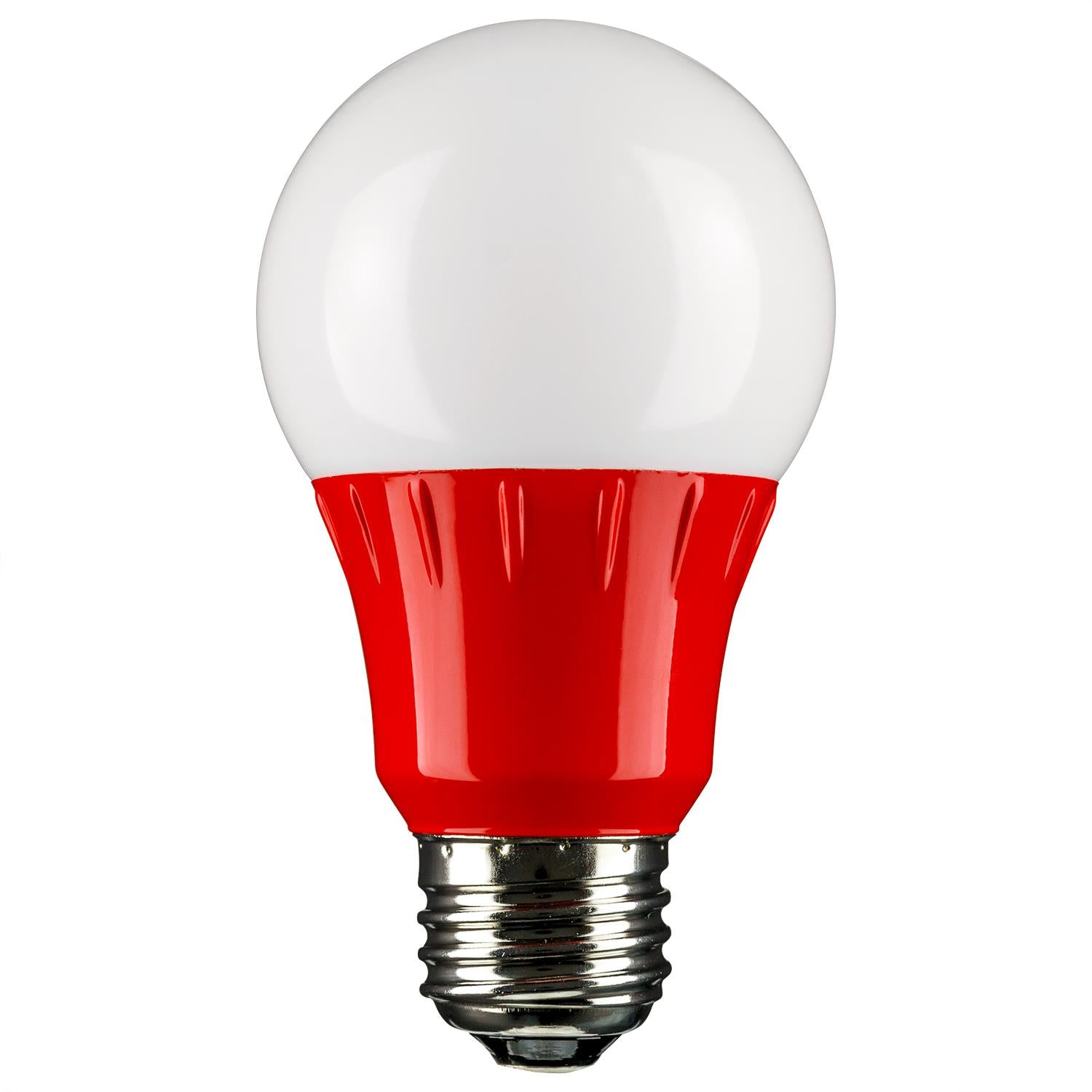 Sunlite LED A Type Colored 3W Light Bulb Medium (E26) Base, Red - Cheap-Us