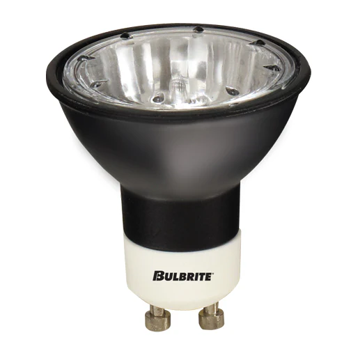 Bulbrite FMW/GU10/BLK 35 Watt Dimmable Halogen MR16 Bulb, Twist and Lock GU10 Base, Black - Cheap-Us