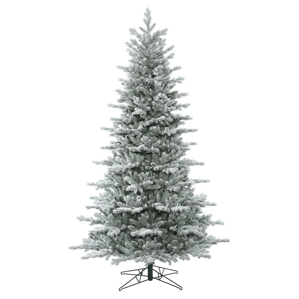 Vickerman 9' Frosted Eastern Fraser Fir Artificial Christmas Tree Unlit - Cheap-Us